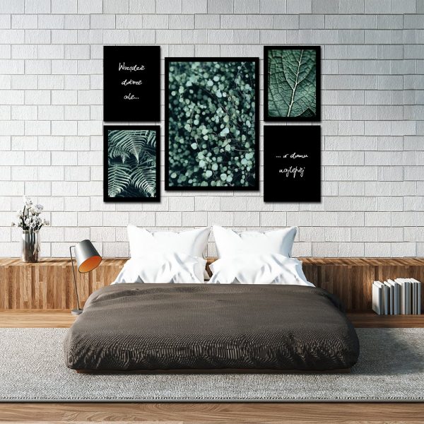 zielone plakaty na ściany