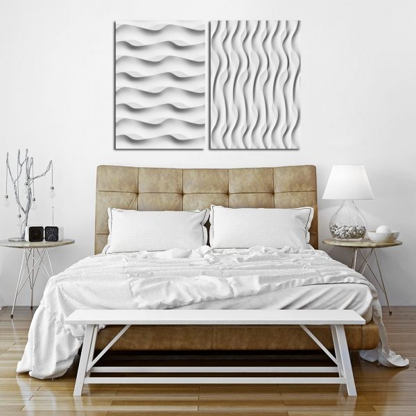 plakat podwójny z abstrakcją