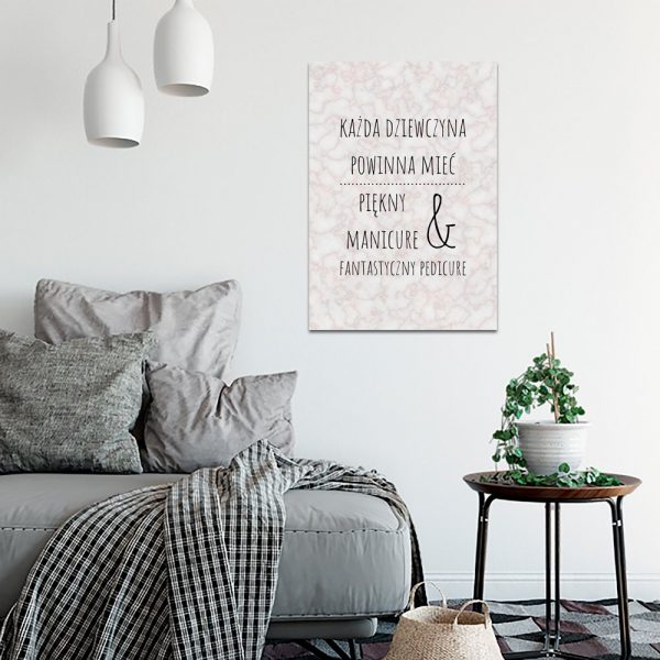 plakat z napisem