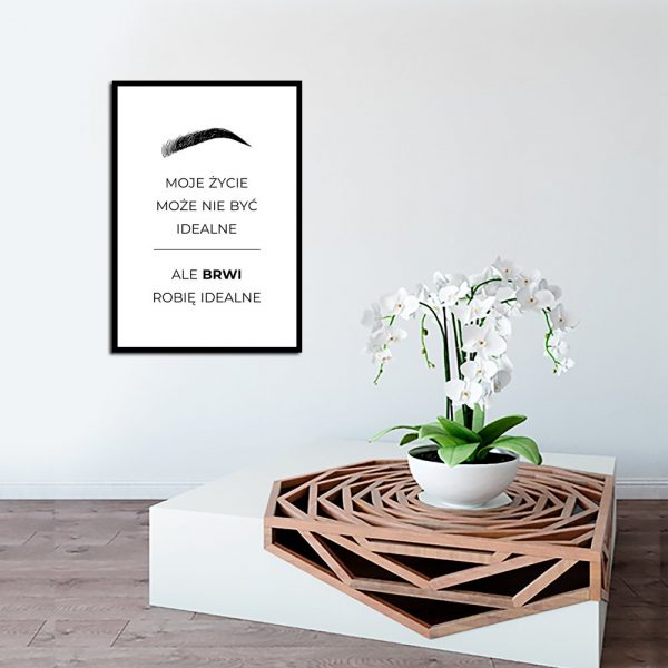 plakat z typografią