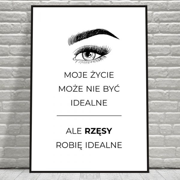 plakat z motywem oka