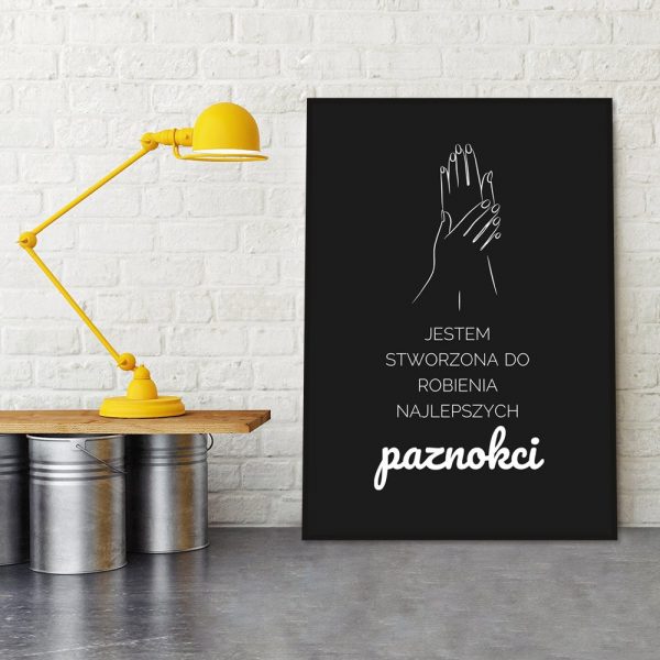 ozdoba z modnym napisem