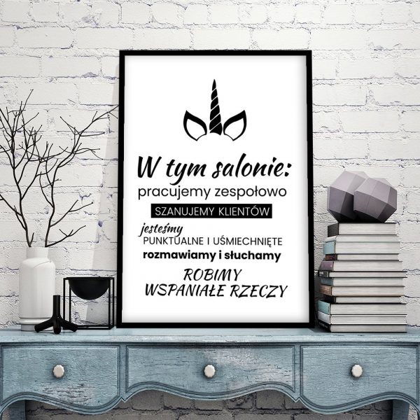plakaty do salonów urody