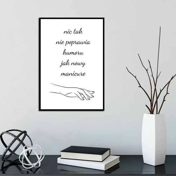 plakat z napisem