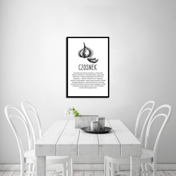 plakat czarno-biały