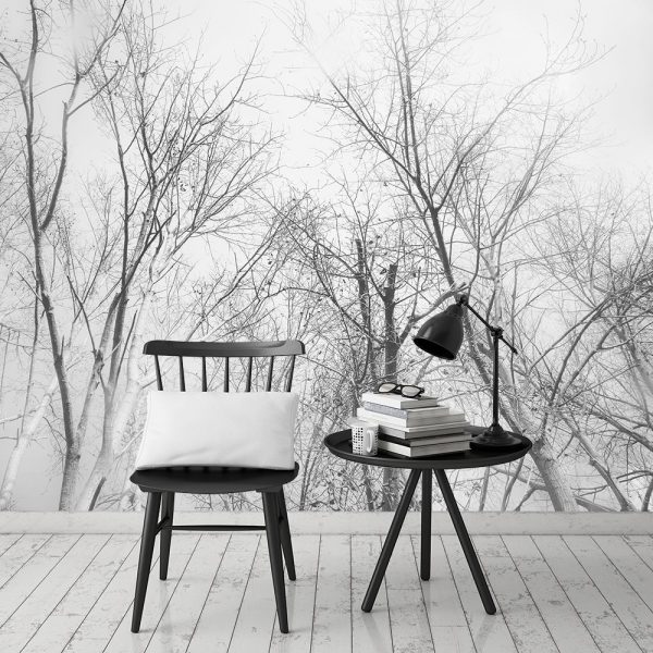 Tapeta w kolorze czarno-białym
