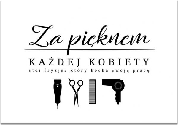 Ozdoba do salonu fryzjerskiego