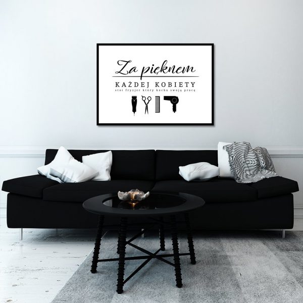 Plakat do salonu fryzjerskiego