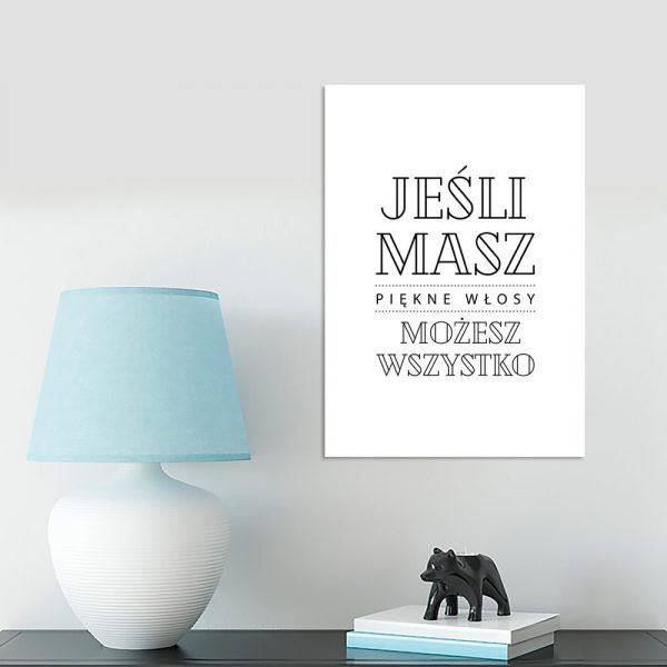 Dekoracja do salonu fryzjerskiego