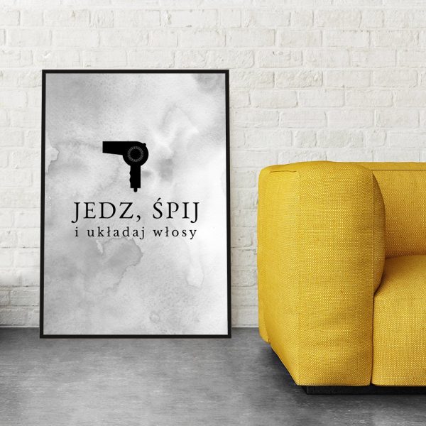 Plakat do salonu fryzjerskiego