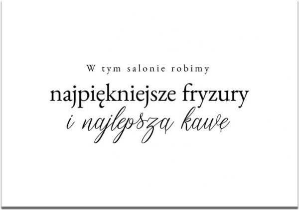Dekoracja w kolorze czarno białym