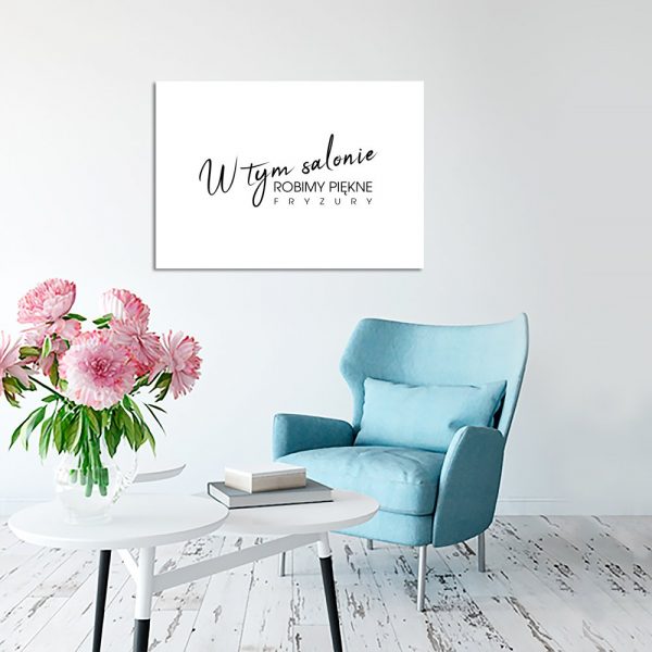 Dekoracja salonu fryzjerskiego