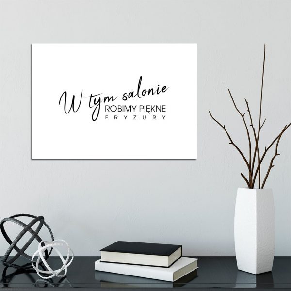 Plakat do salonu fryzjerskiego