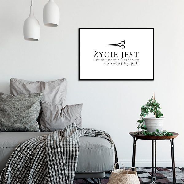 Plakat do salonu fryzjerskiego