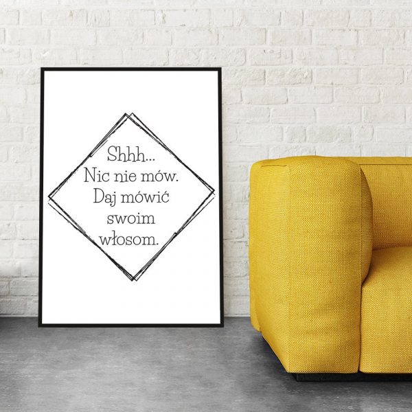 Plakat do atelier fryzjerskiego