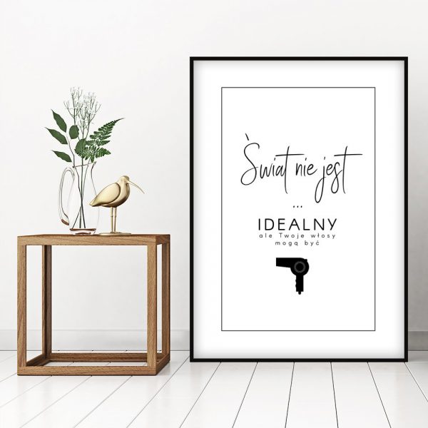 Plakat do atelier fryzjerskiego