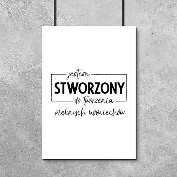 plakaty z modnymi hasłami