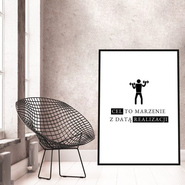 plakat z typografią