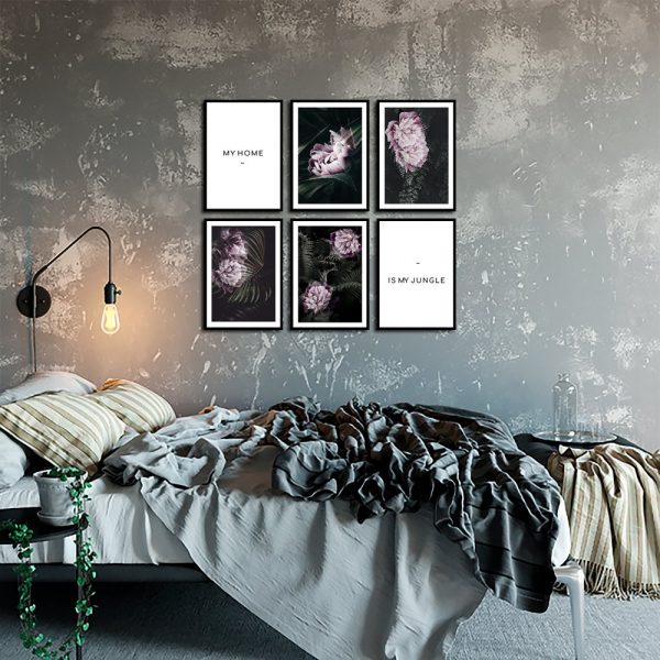 Plakaty z motywem roślinnym w zestawie