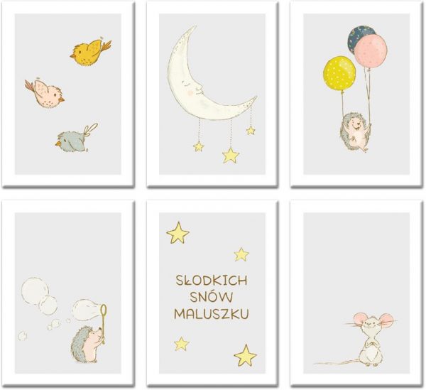 Zestaw plakatów do pokoju dziecięcego