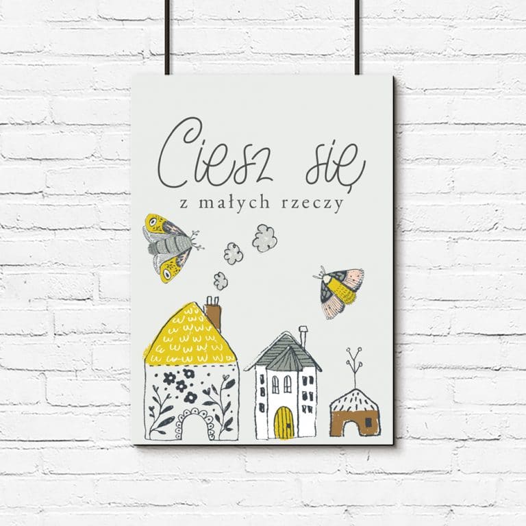 Plakat do toalety lub łazienki z napisem: bądź jak ninja...