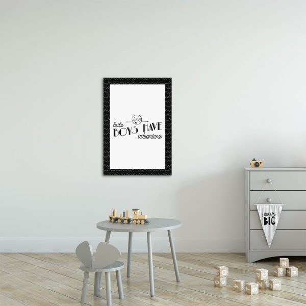 Czarno biały plakat do pokoju dziecięcego