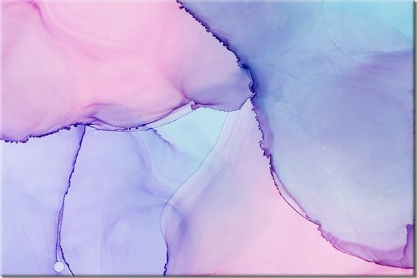 Fioletowy obraz do ozdoby salonu