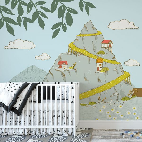 Tapeta kolorowa do pokoiku dziecięcego