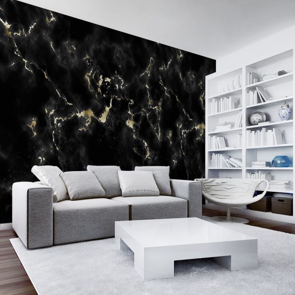 Tapeta czarna do salonu