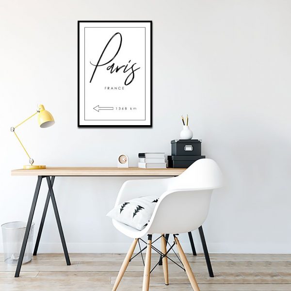 Plakat typograficzny do dekoracji biura