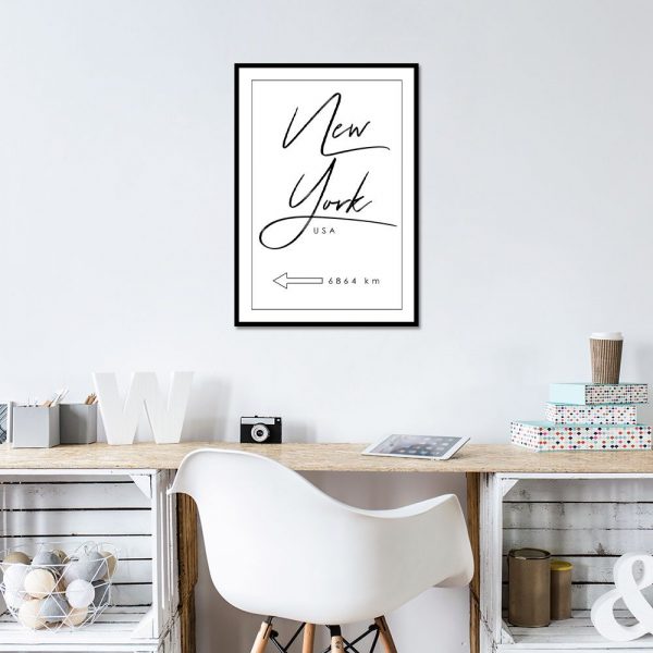 Minimalistyczny plakat do biura