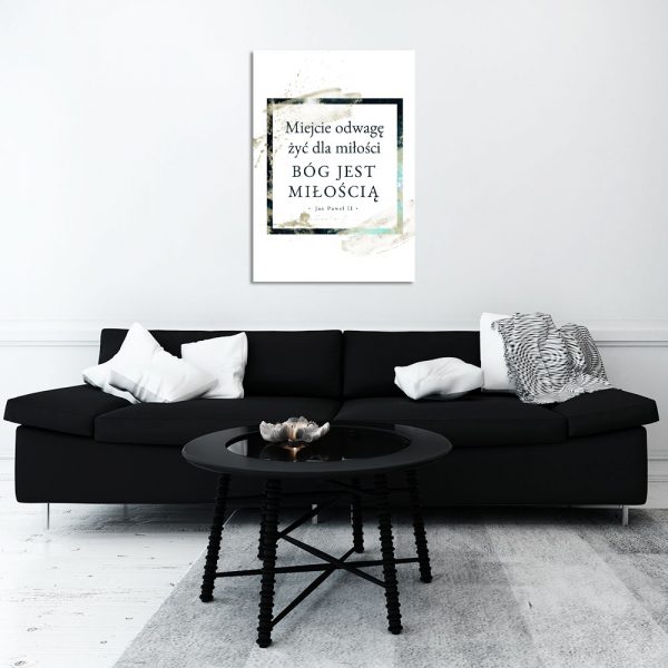 Plakat typograficzny do dekoracji salonu