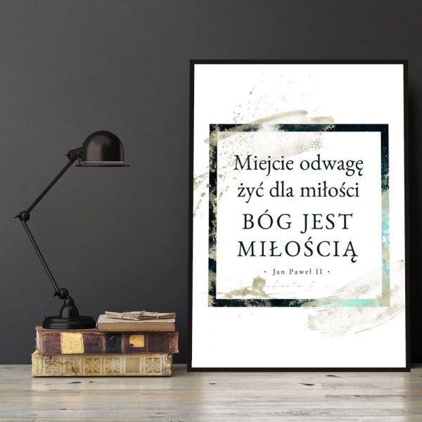 Plakat typograficzny do salonu