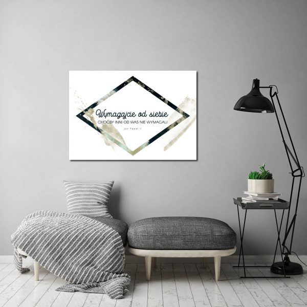 Plakat typograficzny do salonu