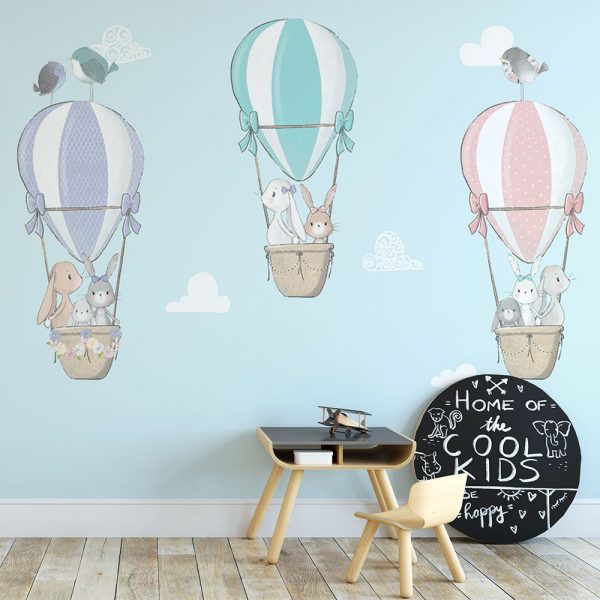 Niebieska fototapeta do pokoju dziecka