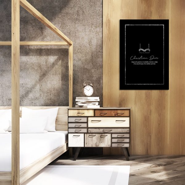 Plakat typograficzny czarno-biały