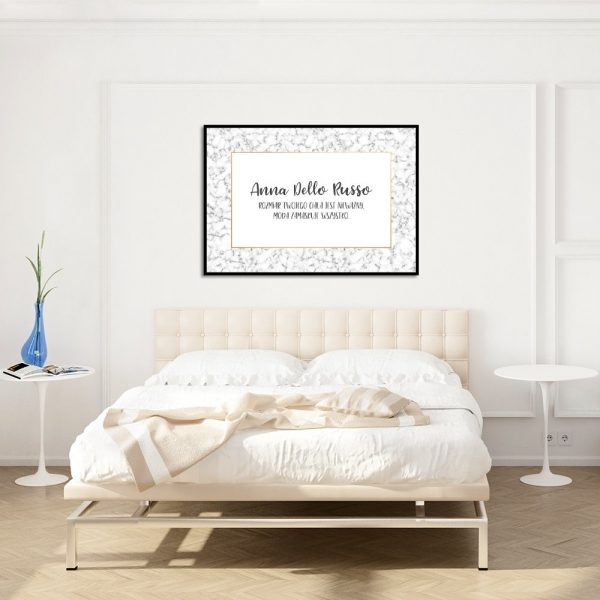 Plakat z motywem mody do dekoracji sypialni