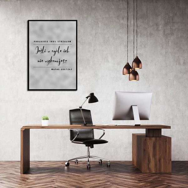 Plakat do dekoracji biura
