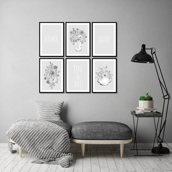 Plakaty w zestawie do ozdoby salonu