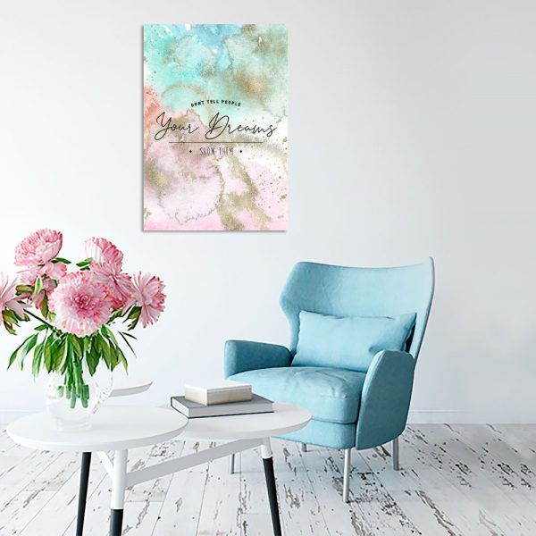 Plakat motywacyjny do dekoracji salonu