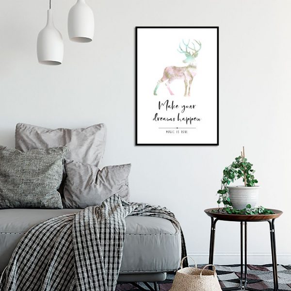 Plakat motywacyjny do dekoracji salonu