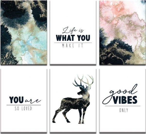 Plakaty motywacyjne w zestawie