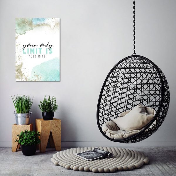 Plakat motywacyjny do dekoracji salonu