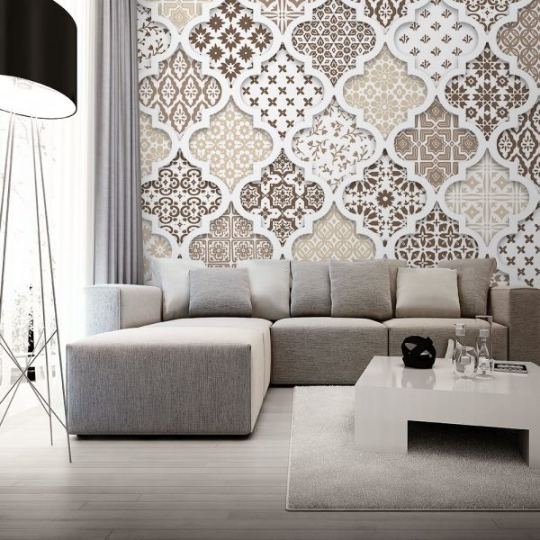 Fototapeta w odcieniach brązu do salonu