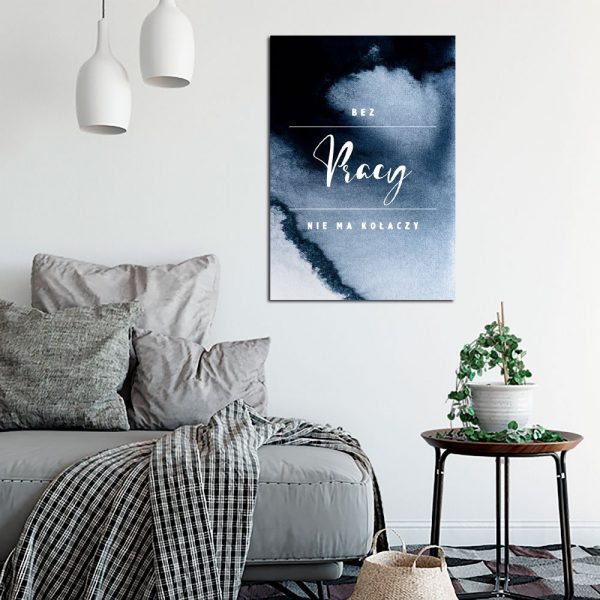 Granatowy plakat do salonu