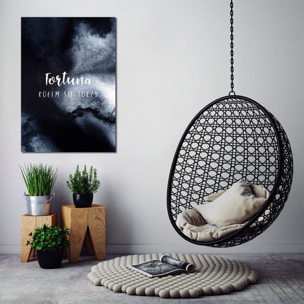 Granatowy plakat do salonu