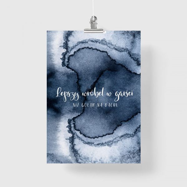 Plakat z motywem abstrakcji