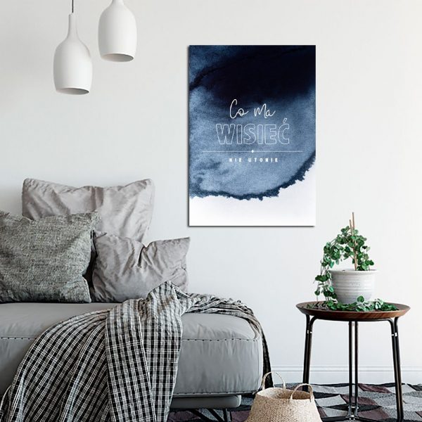 Plakat z przysłowiem do salonu