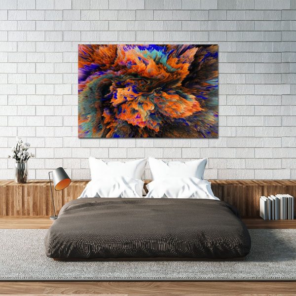 Obraz z motywem abstrakcji do sypialni