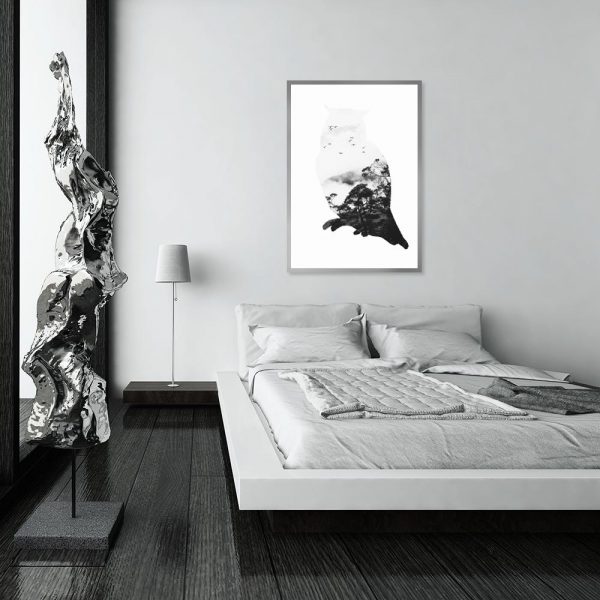 dekoracja czarno-biała